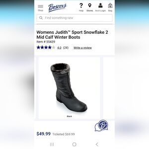 Womens Judith Sport Boots Size 8, New.